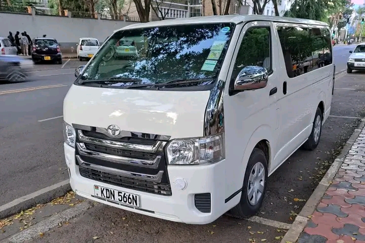 10-Seater Van side view - Rent a 10-seater van in Eldoret airport