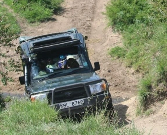 Hire Land Cruiser Tour Van for off-road terrain in Eldoret